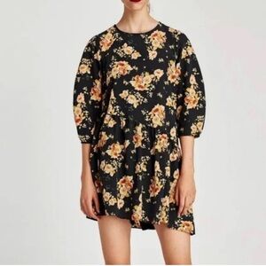 Zara dress with shorts underneath and asymmetrical cut!